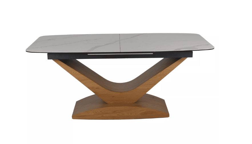 Valgomojo komplektas - Stalas DOLCE CERAMIC + Kėdės CHERRY VELVET