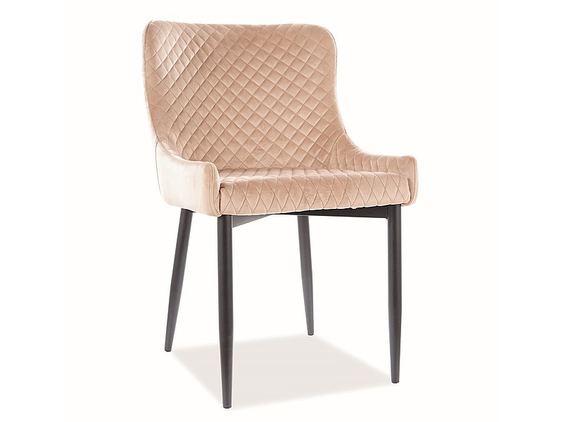 Valgomojo komplektas - Stalas PALLAS CERAMIC + Kėdės COLIN B VELVET