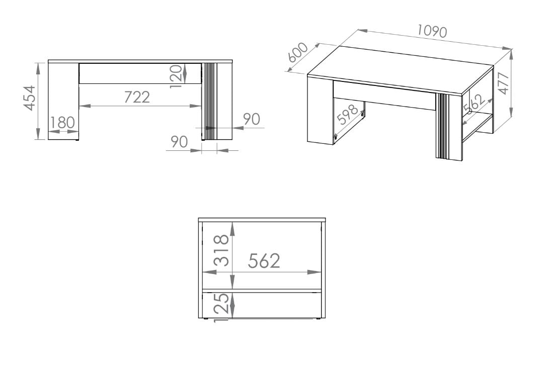 Žurnalinis staliukas ADAGIO 10