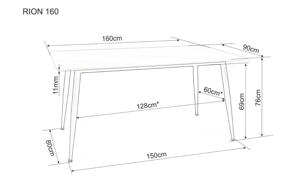Stalas RION 160*90