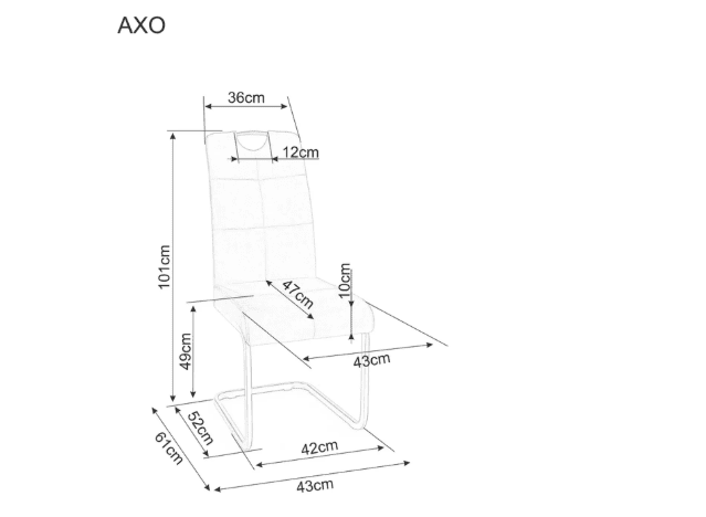 Kėdė AXO VELVET