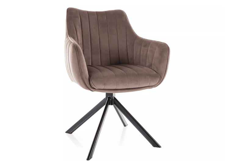 Valgomojo komplektas - Stalas COLUMBUS CERAMIC + Kėdės AZALIA VELVET