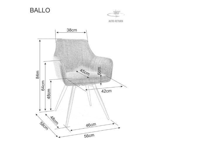 Kėdė BALLO BREGO