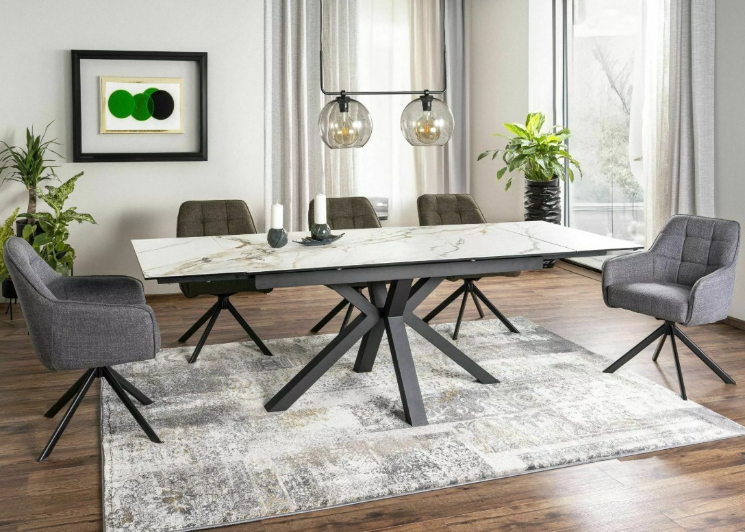 Išskleidžiamas stalas COLUMBUS CERAMIC AMBER