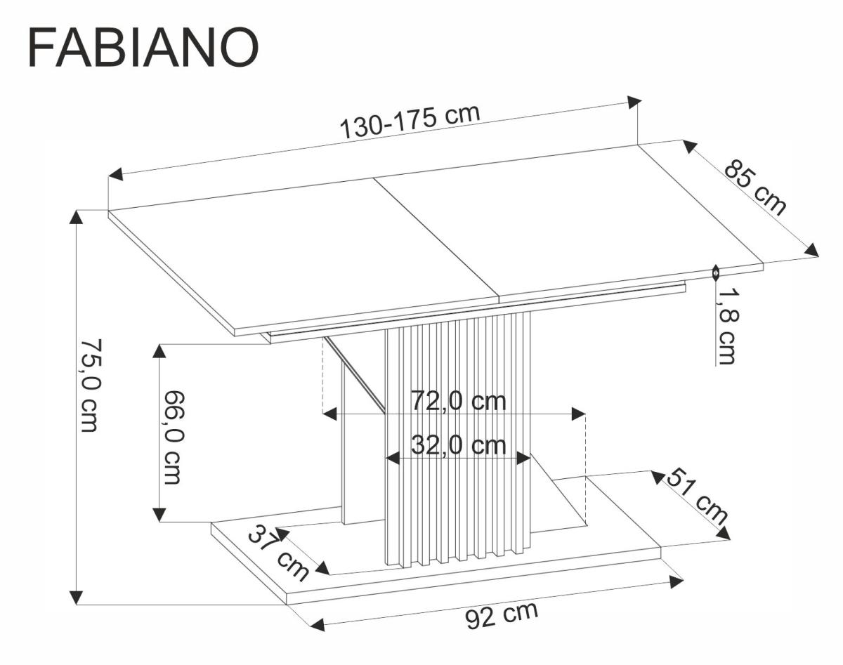 Išskleidžiamas stalas FABIANO