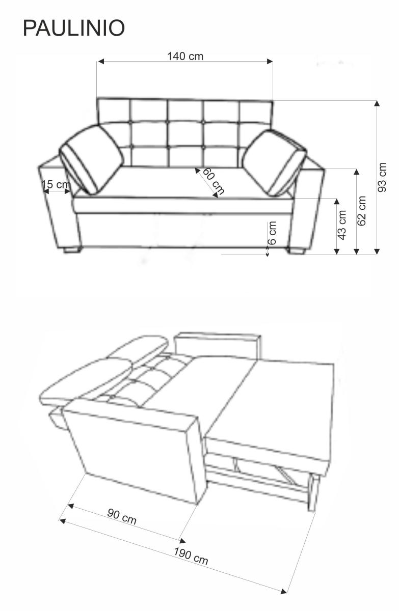 Sofa-lova PAULINIO