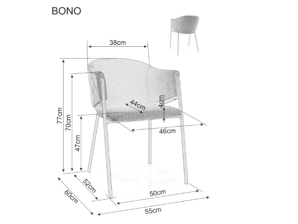 Kėdė BONO VELVET