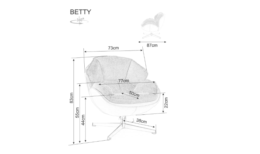 Fotelis BETTY