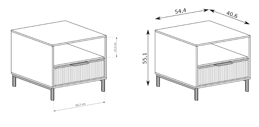 Naktinė spintelė LINKASTYLE LS-7
