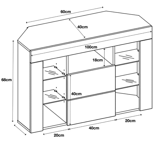 Kampinis TV staliukas VENICO 02