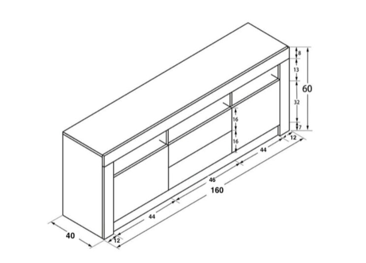TV staliukas CLIFTON 18