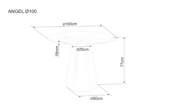 Stalas ANGEL 100