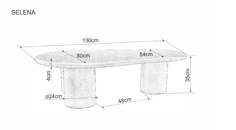 Žurnalinis staliukas SELENA