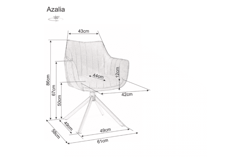 Kėdė AZALIA D VELVET