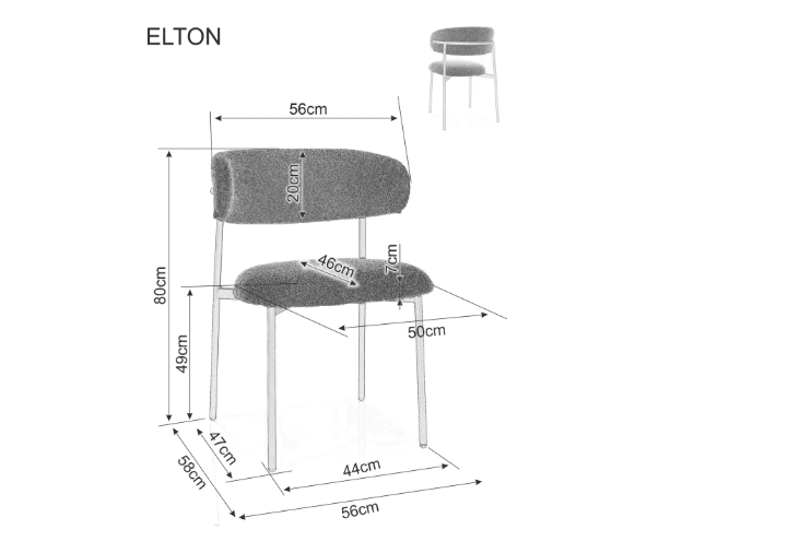 Kėdė ELTON K BREGO