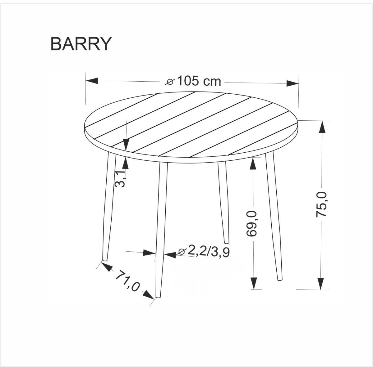 Stalas BARRY