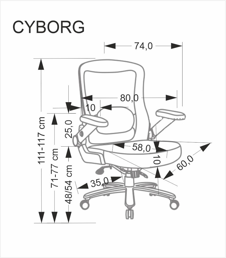 Darbo kėdė CYBORG
