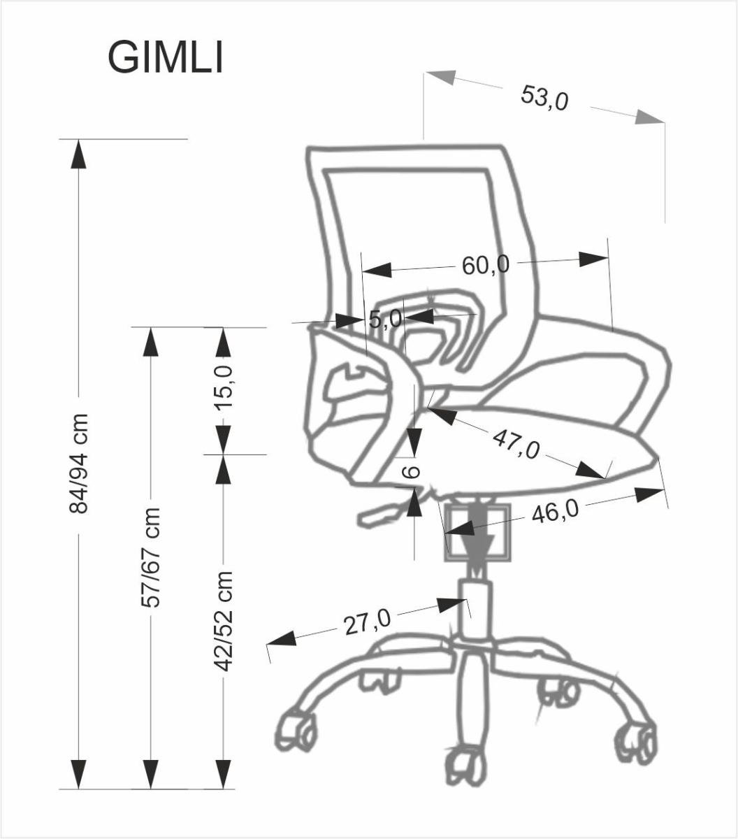 Darbo kėdė GIMLI