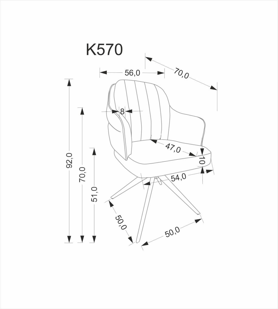 Kėdė K-570
