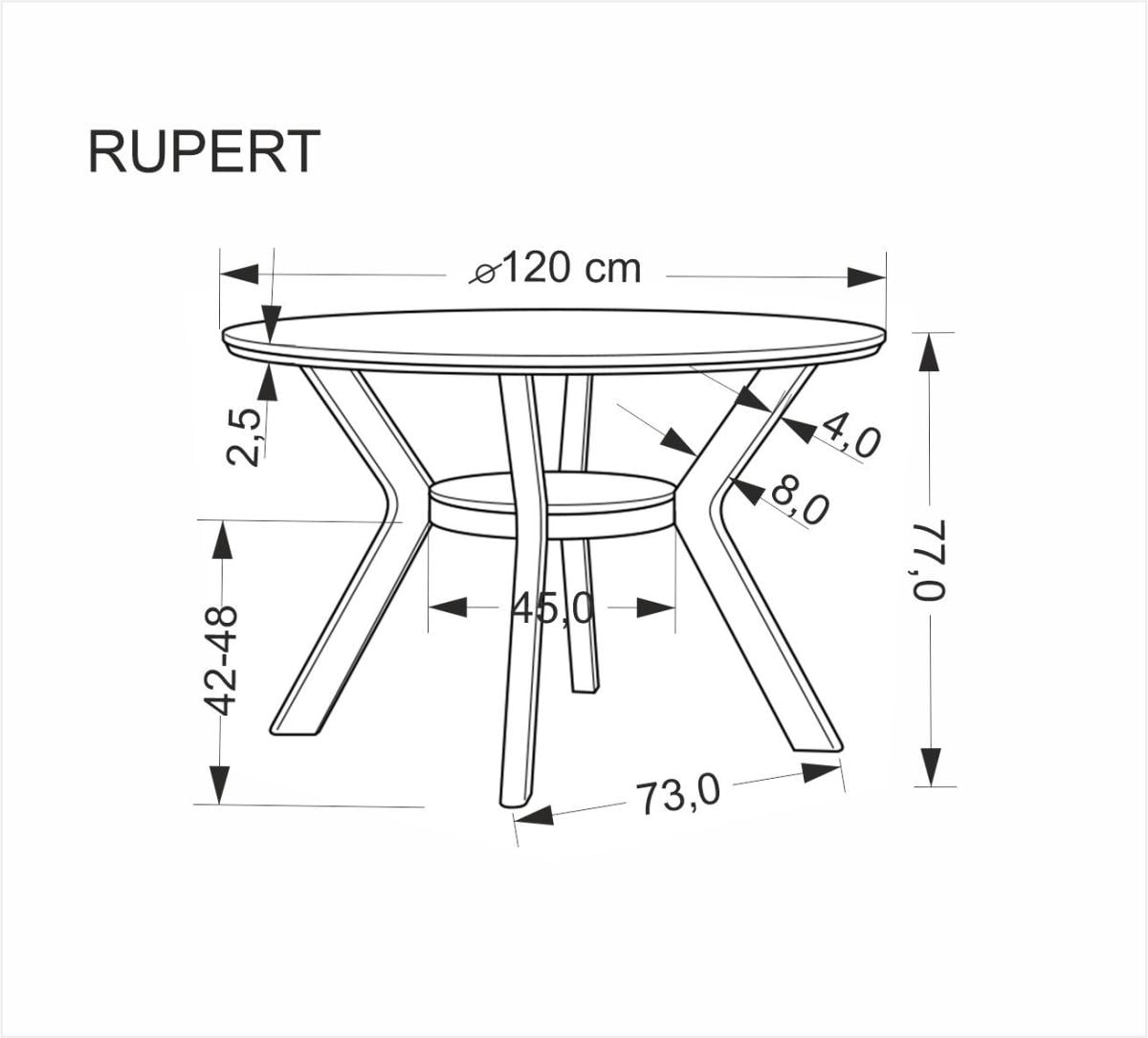 Valgomojo komplektas - Stalas RUPERT+ Kėdės K-583