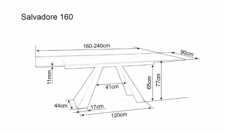 Valgomojo komplektas - Stalas SALVADORE CERAMIC+ Kėdės SEMPRE BREGO
