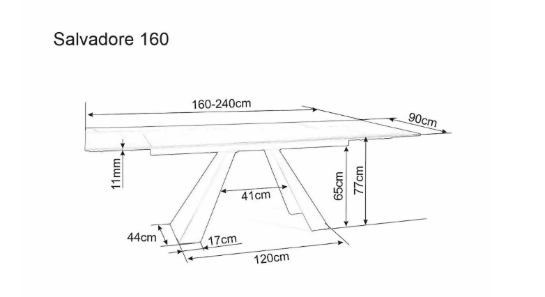Valgomojo komplektas - Stalas SALVADORE CERAMIC+ Kėdės NOTTI BREGO
