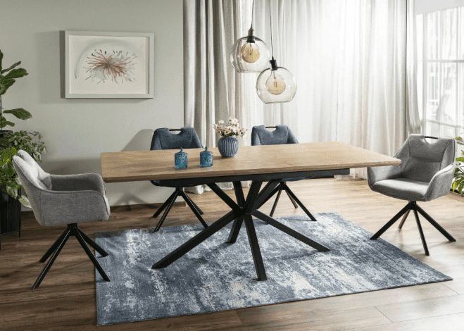 Valgomojo komplektas - Stalas LOGAN + Kėdės REMO BREGO