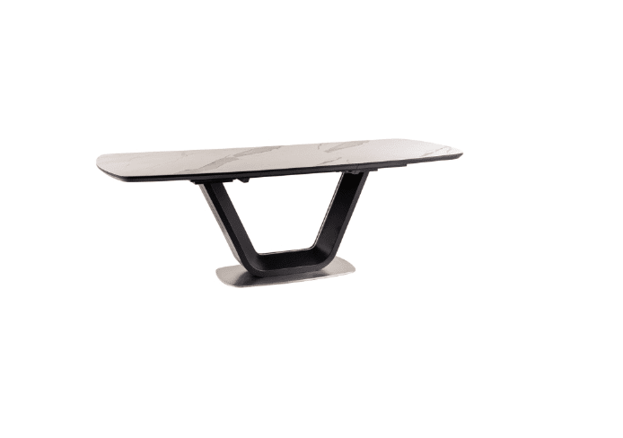 Valgomojo komplektas - Stalas ARMANI CERAMIC + Kėdės CHERRY VELVET