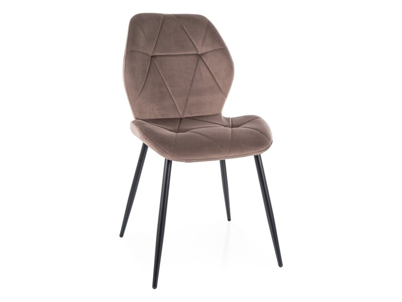 Valgomojo komplektas - Stalas CITY + Kėdės RICK VELVET