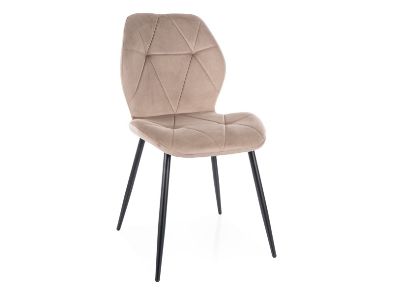 Valgomojo komplektas - Stalas CITY + Kėdės RICK VELVET