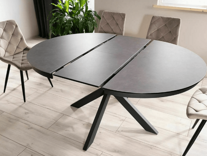 Valgomojo komplektas - Stalas PORTO CERAMIC + Kėdės RALPH VELVET