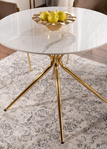 Valgomojo komplektas - Stalas AZALIA CERAMIC+ Kėdės BONO VELVET