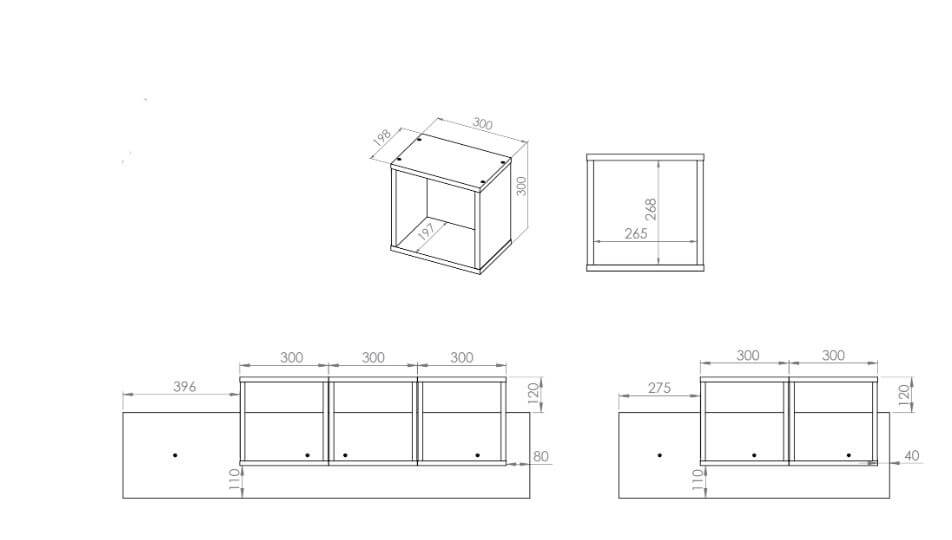 Pakabinama lentyna DROP 18W 19W