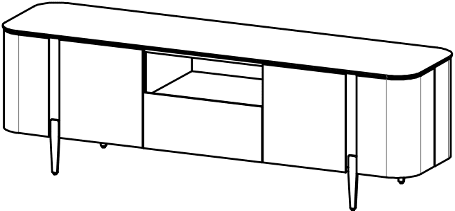 TV staliukas LEO LE-RTV/M