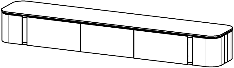 Pakabinamas TV staliukas LEO LE-RTV/W