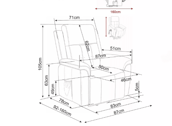 Fotelis MORGAN RAVEN