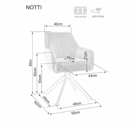 Kėdė NOTTI LEO