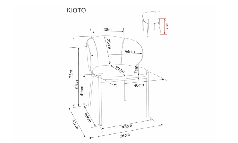Kėdė KIOTO