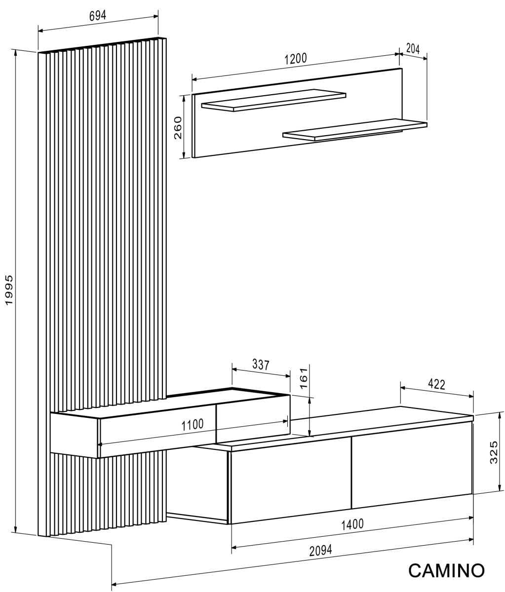 Baldų komplektas CAMINO