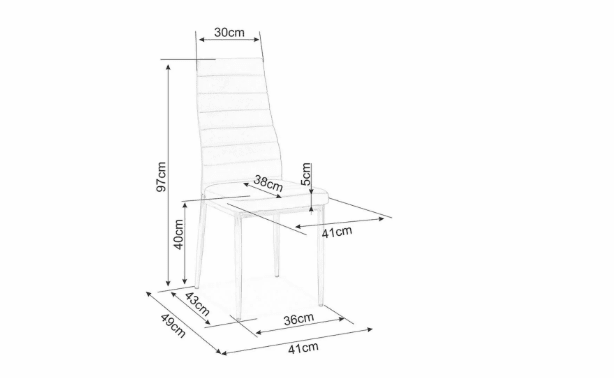 Kėdė H-261 BIS ALIUMINIS