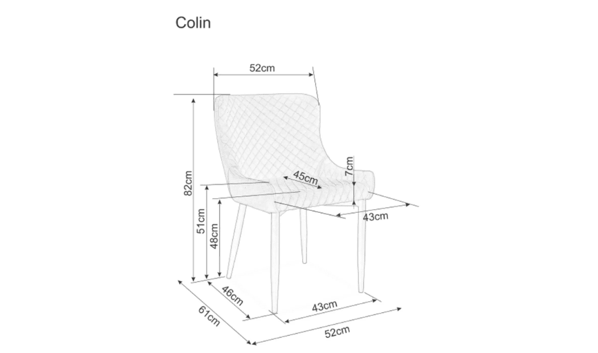 Kėdė COLIN B VELVET