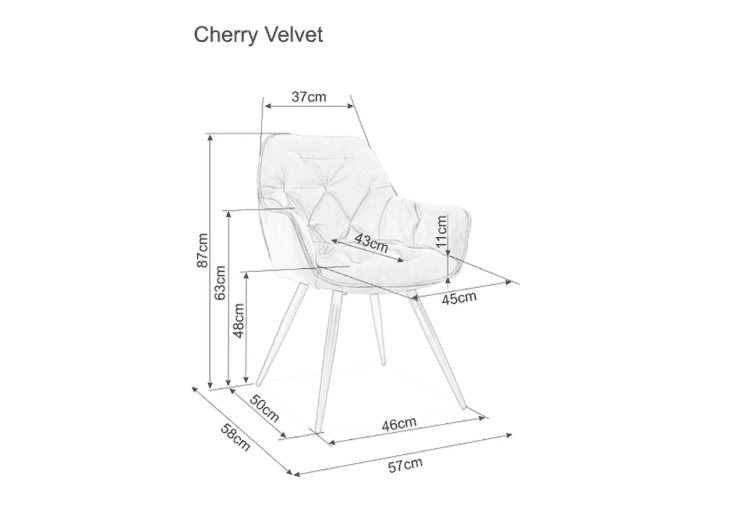 Kėdė CHERRY VELVET