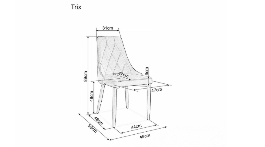 Kėdė TRIX B VELVET