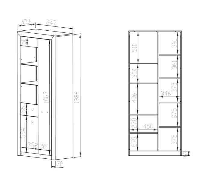 Vitrina CASTEL 02/S