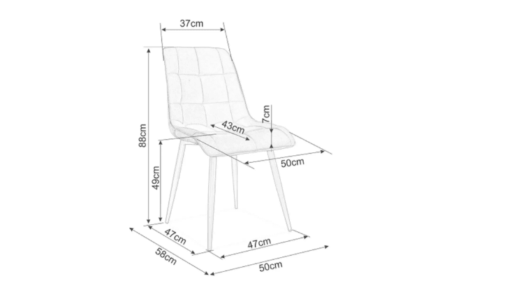 Kėdė CHIC MATT VELVET
