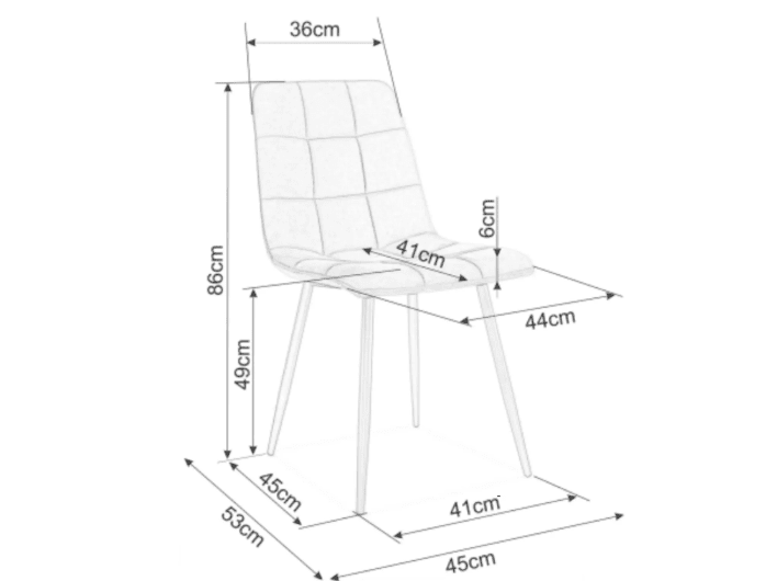 Kėdė MILA MATT VELVET