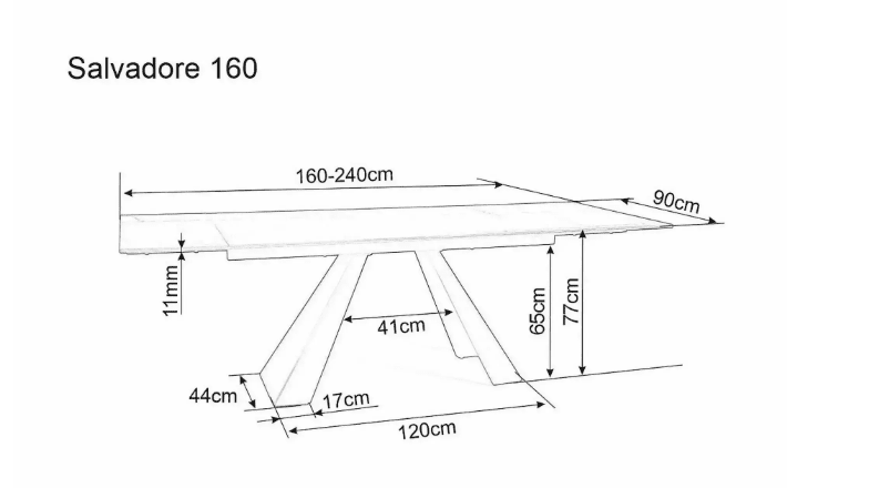 Stalas SALVADORE CERAMIC